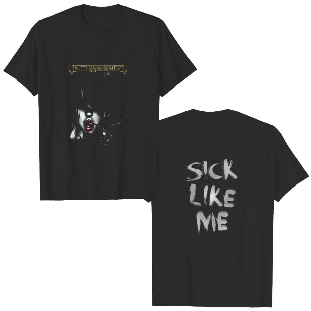 Tshirt In This Moment Black Widow Sick Like Me 2 Sided T Shirt